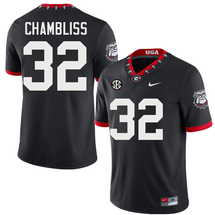 Chaz Chambliss Georgia Jersey,University Of Georgia Bulldogs Football Jersey,Uniforms,Gears-Throwbac